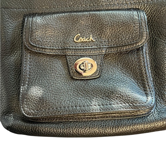 Coach Swingpack Crossbody Bag – Classic Black Pebbled Leather - Picture 2 of 10
